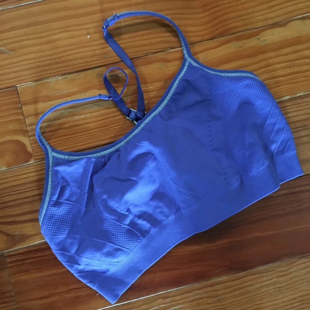 Blue Sports Bra Barelythere Soft Comfortable